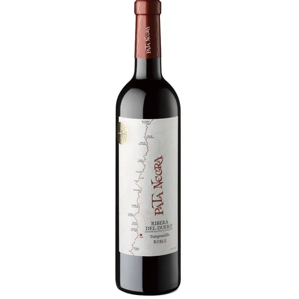 Vino tinto D.O.Ribera del Duero PATA NEGRA roble botella 75 cl