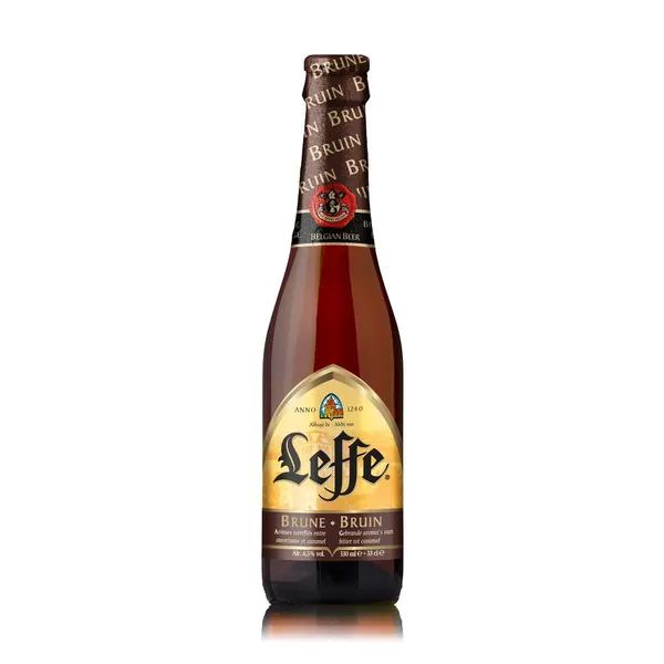 Cerveza belga LEFFE negra 6,5º botellín 33 cl