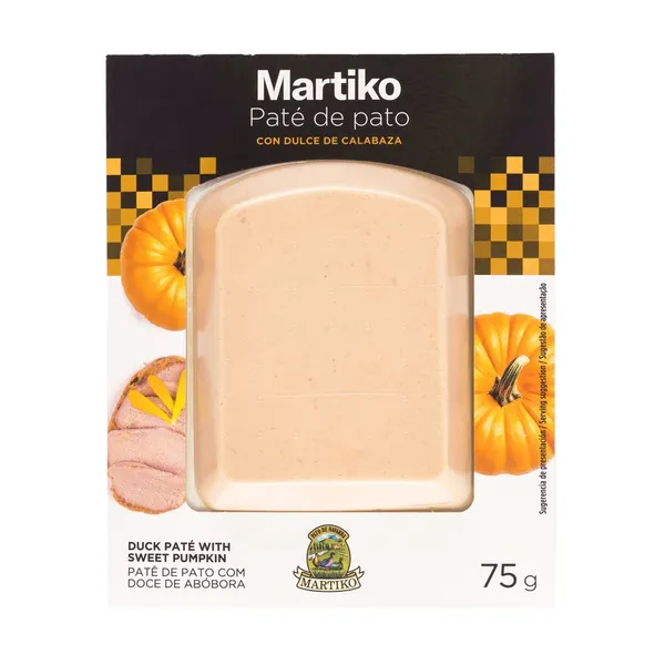 Paté de pato MARTIKO con dulce de calabaza 75 g