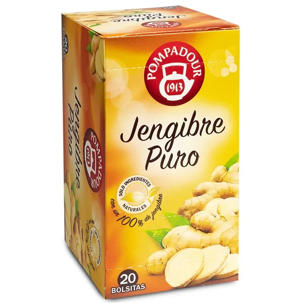 Infusión POMPADOUR jengibre puro 20 unidades