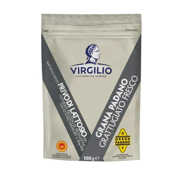 Queso rallado D.O.Grana Padano VIRGILIO bolsa 100 g