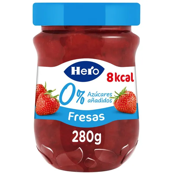 Confitura HERO 0% fresa sin azúcar añadido 280 g