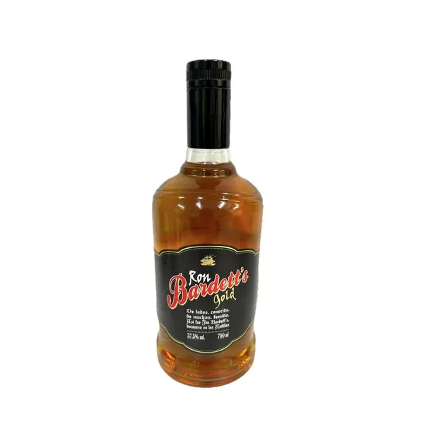 Ron dorado BARDETTS botella 70 cl