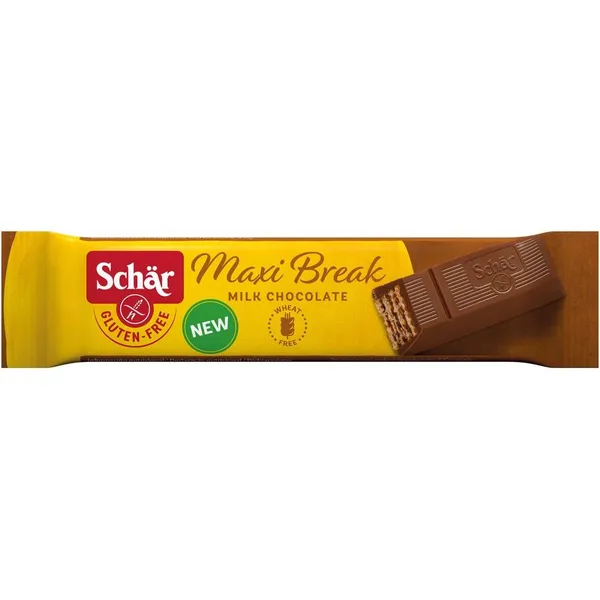 Barquillo con choco sin gluten SCHAR Maxi Break 38 g