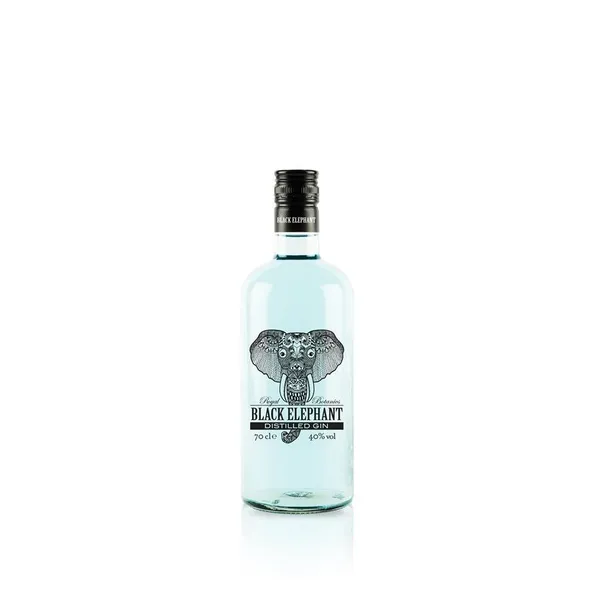 Ginebra BLACK ELEPHANT distilled botella 70 cl