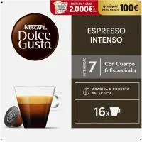 Café expresso intenso DOLCE GUSTO, caja 16 uds