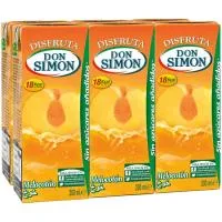 Disfruta de melocotón sin azúcar DON SIMON, pack 6x20 cl