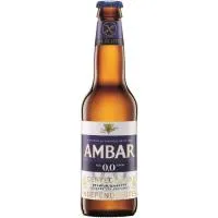Cerveza 0,0 sin gluten AMBAR, botellín 33 cl