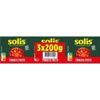 Tomate frito SOLÍS, pack 3x200 g