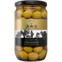 Aceitunas artesanas verdes con hueso JOLCA, frasco 420 g