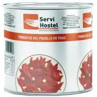 Pimiento de piquillo en tiras SERVIHOSTEL, lata 3 kg
