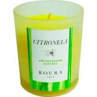 Vela en vaso de cristal Citronela, auyentador de mosquitos ROURA, 1 ud