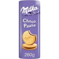 Galleta Choco Pause rulo MILKA, paquete 260 g