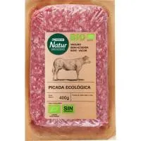 Picada de vacuno EROSKI NATUR BIO, bandeja 400 g