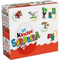 Huevo de chocolate KINDER SORPRESA, 6 uds, caja 126 g