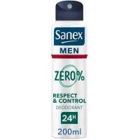 Desodorante zero % normal SANEX Men, spray 200 ml