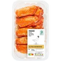 Alas de pollo adobadas tradicional EROSKI, bandeja 500 g