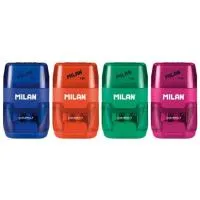 Sacapuntas doble, depósito goma de borrar, colores ¿Cuál te llegará? Compact MILAN