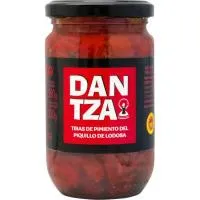 Pimiento del piquillo en tiras DANTZA, frasco 220 g
