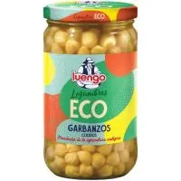 Garbanzo cocido ecológico LUENGO, frasco 400 g
