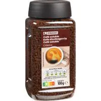 Café soluble clásico EROSKI, frasco 100 g