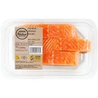 Solomillos de salmón EROSKI NATUR GGN, bandeja 300 g