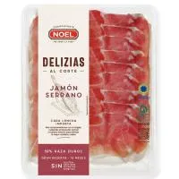 Delizias de jamón serrano sin aditivos NOEL, bandeja 100 g