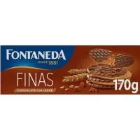 Galleta Digestive Finas de chocolate-leche FONTANEDA, caja 170 g