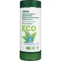 Bolsa basura industrial 100 l. EROSKI Bio/ECO, paquete 10 uds