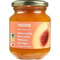 Mermelada de melocotón EROSKI basic, frasco 340 g