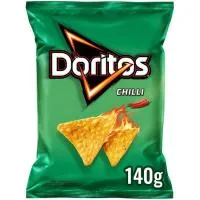 Nachos de maíz con chili DORITOS, bolsa 140 g