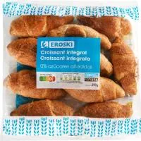 Croissant integral 0% azúcares EROSKI, 270 g