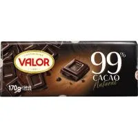 Chocolate negro 99% VALOR, tableta 170 g