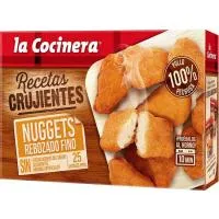 Nuggets familiar rebozado fino LA COCINERA, caja 400 g