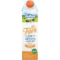 Leche semidesnatada Naturfibra ASTURIANA, brik 1 litro