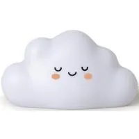 Lámpara quitamiedos nube blanca, luz led, pilas incluidas INTERBABY
