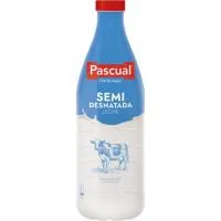 Leche semidesnatada PASCUAL, botella 1,5 litros