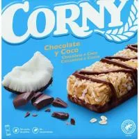 Barrita de chocolate y coco CORNY, caja 150 g