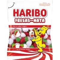 Gominolas de fresas con nata HARIBO, bolsa 150 g