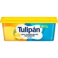 Margarina vegetal con sal y sin palma TULIPÁN, tarrina 225 g