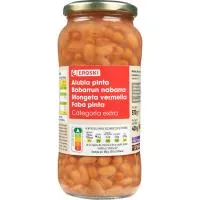 Alubia pinta cocida EROSKI, frasco 400 g