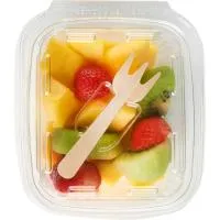 Mix de mango, kiwi y fresa EROSKI, tarrina 225 g