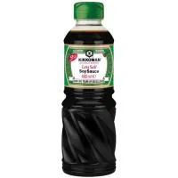 Salsa de soja menos sal KIKKOMAN, botella 480 ml