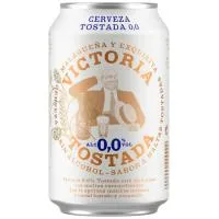 Cerveza 0,0 tostada VICTORIA, lata 33 cl