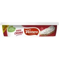 Queso de untar natural EL VENTERO, tarrina 180 g