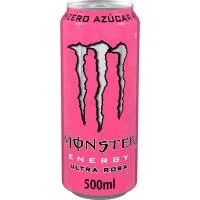 Bebida energética sin azúcar MONSTER ULTRA ROSÁ, lata 50 cl
