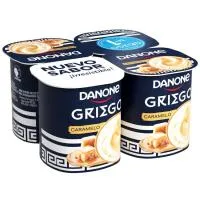 Yogur griego de caramelo DANONE, pack 4x110 g