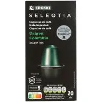 Café Colombia cápsulas comp. Nespresso SELEQTIA, caja 20 uds