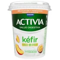 Kéfir sabor melocotón y maracuyá ACTIVIA, tarrina 380 g