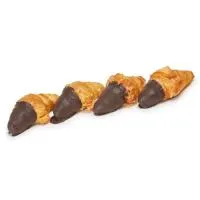 Mini croissant bañadito 21% mantequilla y 3% cacao EROSKI, 4 uds